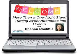 Webinar: More Than a One-Night Stand | Turning Event Attendees into Donors