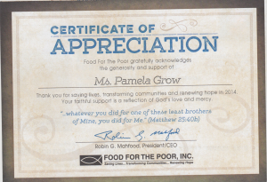 FoodForThePoorCertificate